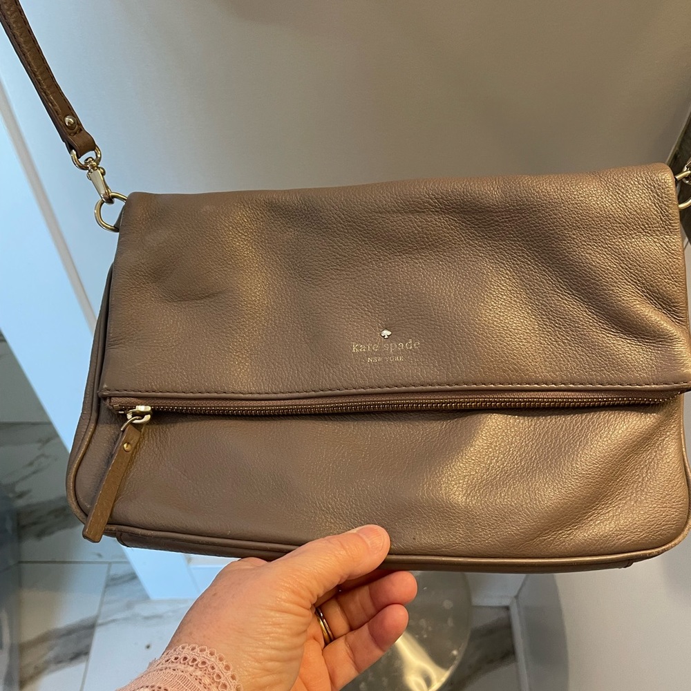 Gray Kate Spade Purse